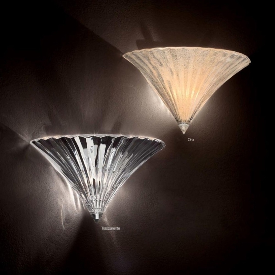Santa ap1 small ideal lux applique di vetro