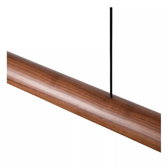 Lampadario japandi a sospensione in legno per sala da pranzo