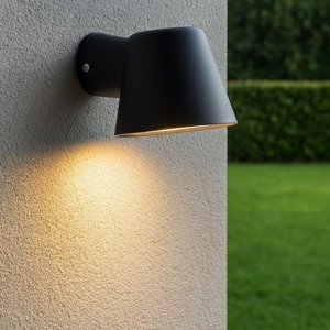 Gas ap1 ideal lux applique nero da esterno ip43 luce verso il basso