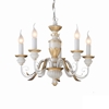 Firenze sp5 ideal lux lampadario camera matrimoniale classica 5 luci bianco antico oro