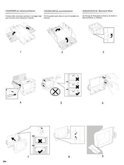 Cassaforma controcassa per muratura codice 023.414 