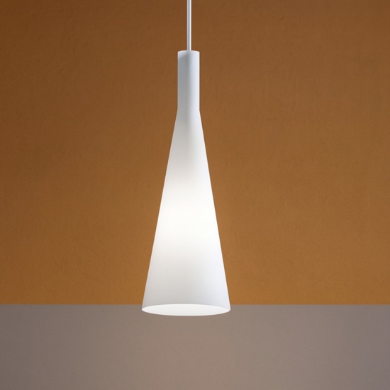 Milk sp1 ideal lux lampada pendente isola cucina vetro bianco