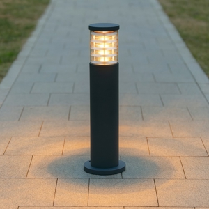 Tronco pt1 h60 lampioncino antracite da giardino ip65 per esterni