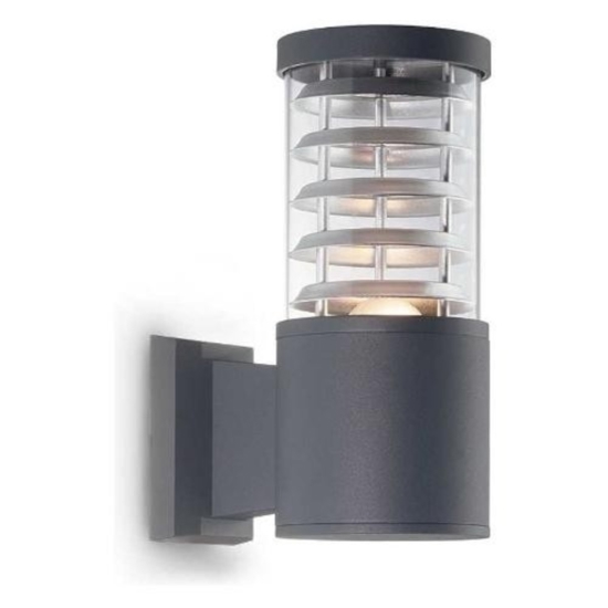 Tronco ap1 ideal lux applique da esterno antracite vetro pirex ip44