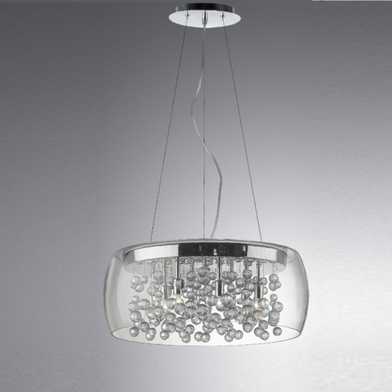 Audi80 sp8 ideal lux lampadario per camera da letto vetro trasparente