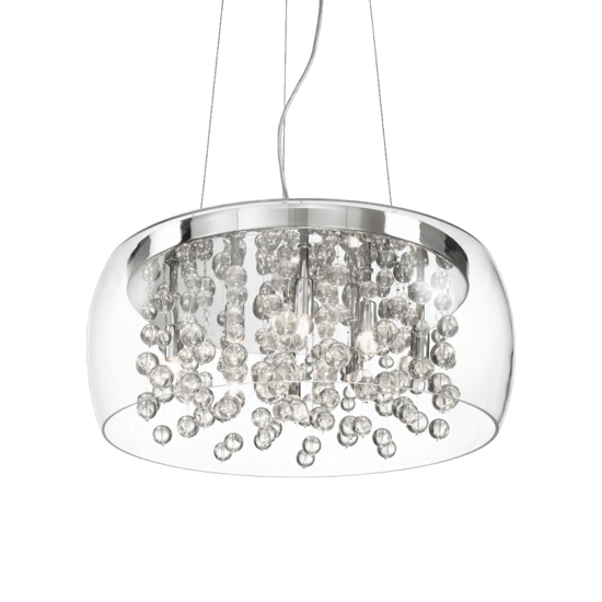 Audi80 sp8 ideal lux lampadario per camera da letto vetro trasparente