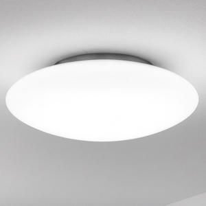 Smarties pl3 d50 ideal lux plafoniera bianca disco in vetro moderna