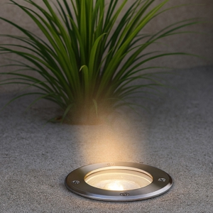 Park pt round ideal lux faretto segnapasso da esterno calpestabile incasso ip65