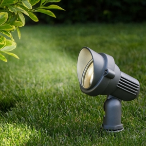 Ideal lux terra pr1 small faretto per esterno con picchetto antracite ip65