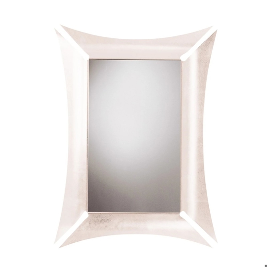 Specchio da parete per ingresso design bianco 70x100