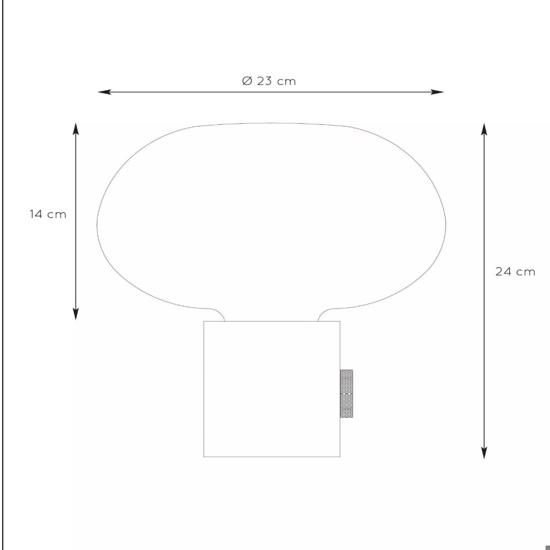 Lampada da tavolo design base di marmo verde sfere di vetro