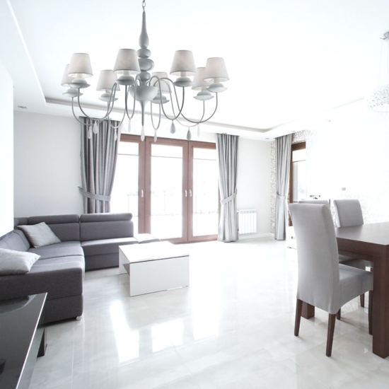 Blanche sp8 lampadario bianco 8 luci goccia ideal lux