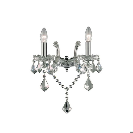 Florian ap2 applique cristalli trasparenti 2 bracci ideal lux