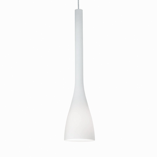 Flut sp1 big ideal lux lampada a sospensione per cucina vetro bianco