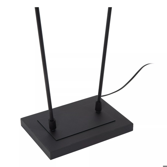 Lampada da terra piantana 2 luci orientabili dimmerabile grigio nero