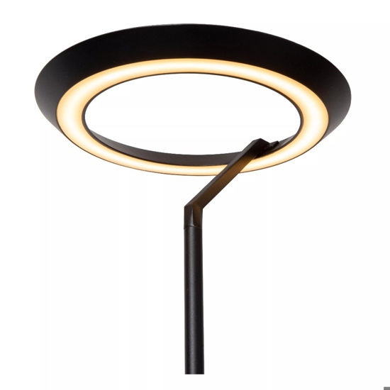 Piantana nera design moderna led 21w 2700k dimmerabile