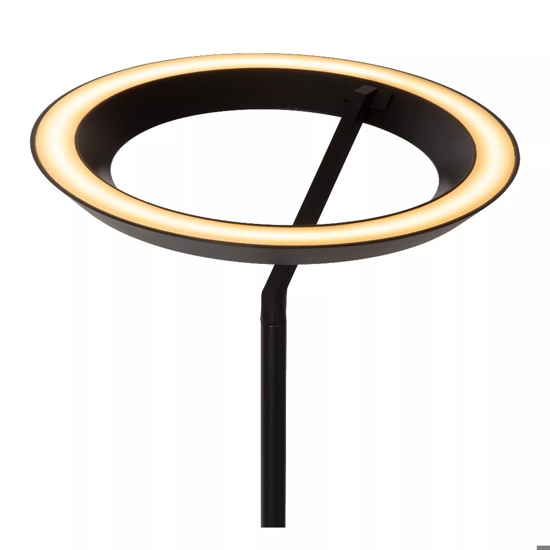 Piantana nera design moderna led 21w 2700k dimmerabile