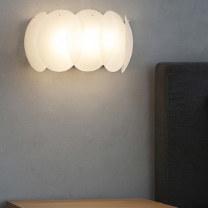 Ovalino ap2 ideal lux applique vetro curva per camera da letto