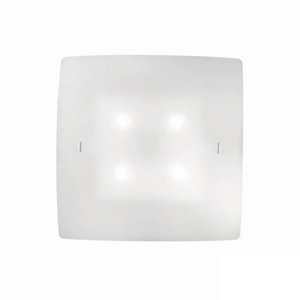Celine pl4 plafoniera per camera da letto quadrata ideal lux luminosa quadrata 49cm