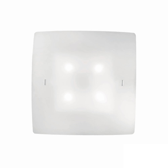 Celine pl4 plafoniera per camera da letto quadrata ideal lux luminosa quadrata 49cm