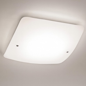 Celine pl3 ideal lux plafoniera moderna quadrata vetro satinato semplicem per cucina