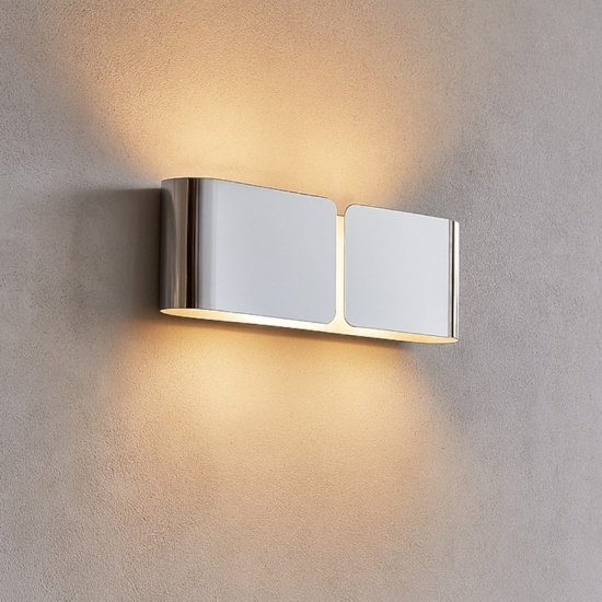 Ideal lux applique clip ap2 mini cromo design moderna