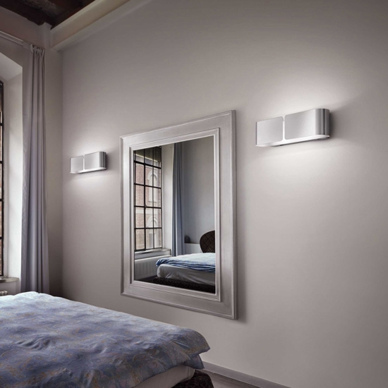 Ideal lux applique clip ap2 mini cromo design moderna