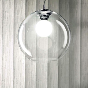 Nemo sp1 d40 ideal lux lampadario sfera in vetro trasparente