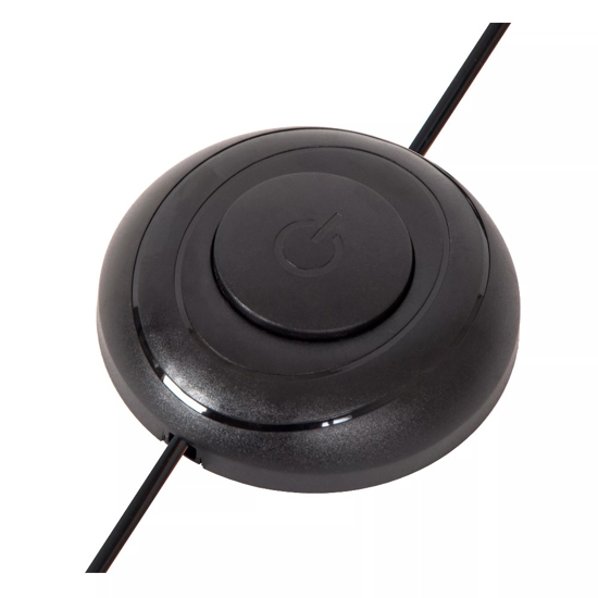 Lampada da terra cerchio nero led base di cemento design moderna