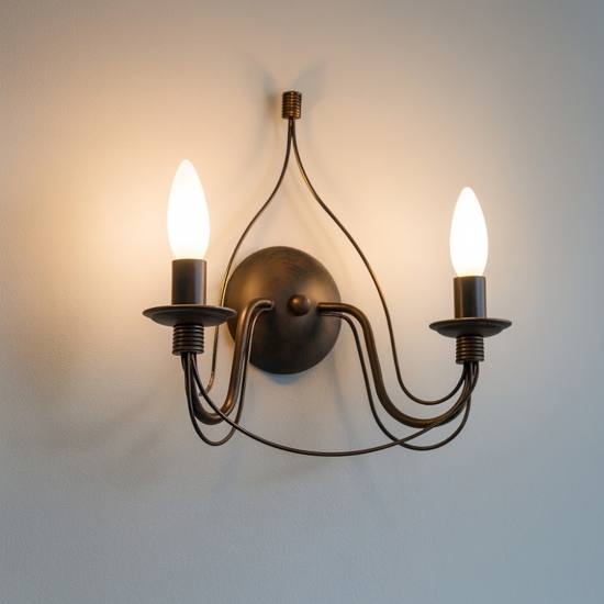 Corte ap2 applique metallo ruggine ideal lux per salotto