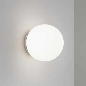 Ideal lux mapa ap1 d15 applique da parete vetro sfera bianca