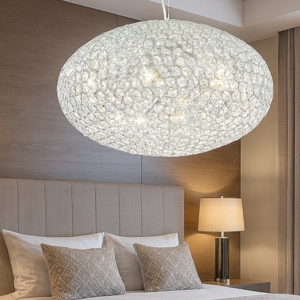 Lampadario di cristallo stanza da letto ideal lux orion sp8