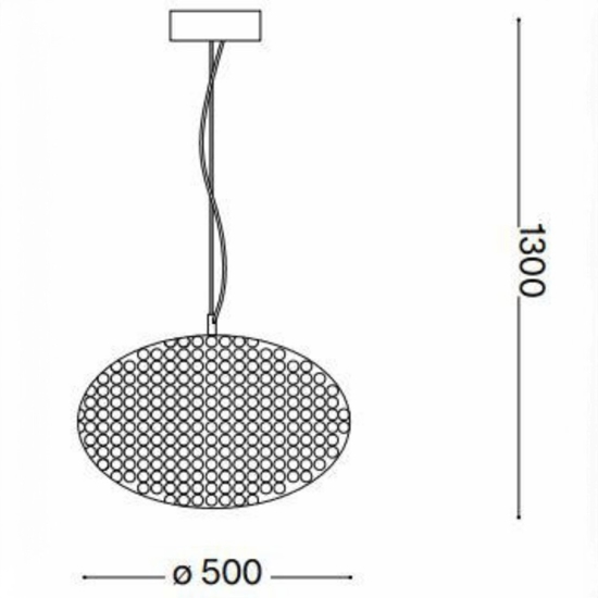 Lampadario di cristallo stanza da letto ideal lux orion sp8