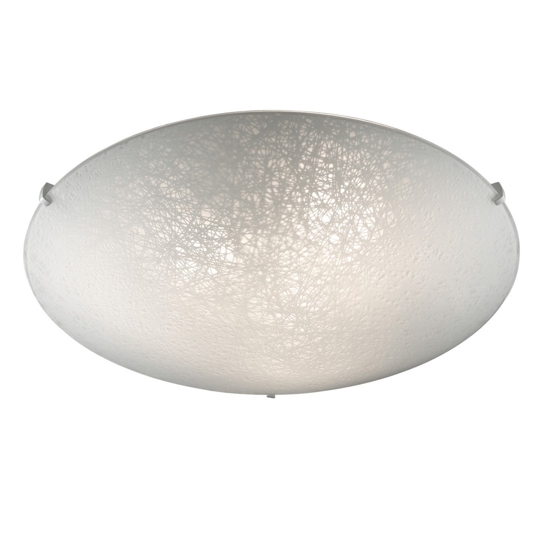 Lana pl3 ideal lux plafoniera 40cm vetro serigrafato per camera da letto