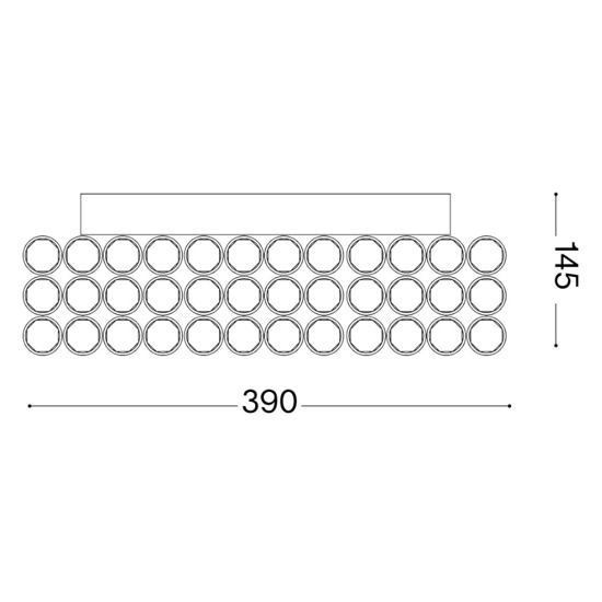 Admiral pl6 ideal lux plafoniera per camera da letto quadrata cromata cristalli trasparenti