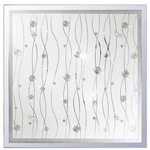 Ocean pl2 ideal lux plafoniera per camera da letto vetro 28cm