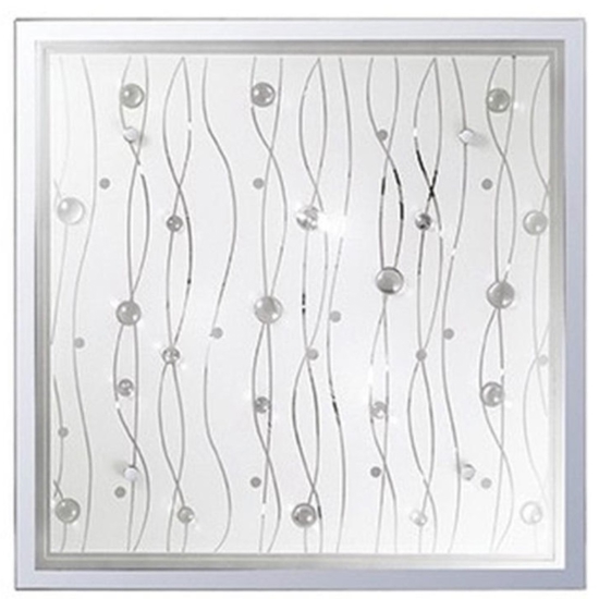 Ocean pl2 ideal lux plafoniera per camera da letto vetro 28cm
