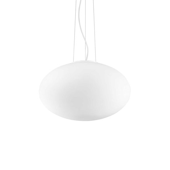 Candy sp1 d40 ideal lux lampadario sfera di vetro bianco