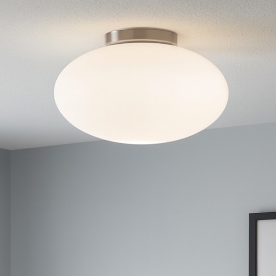 Candy pl1 d40 ideal lux plafoniera camera da letto 40cm sfera vetro bianco