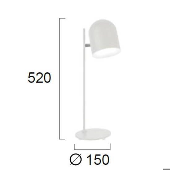 Lampada da scrivani nera per ufficio moderno fp