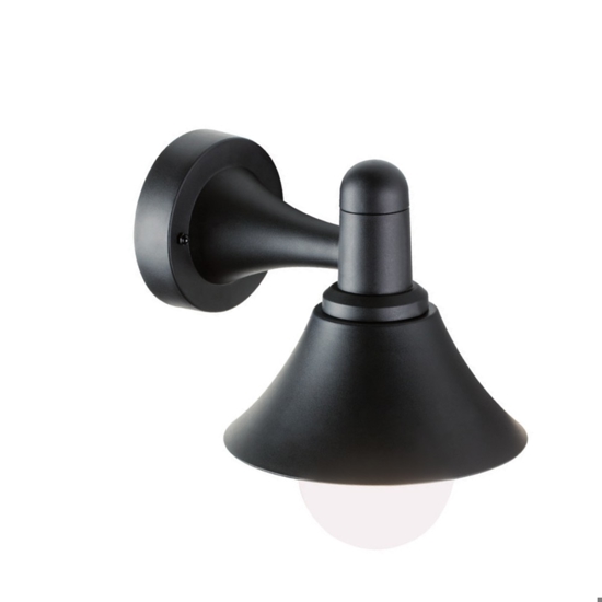 Applique per esterno rustico nero anti corrosione