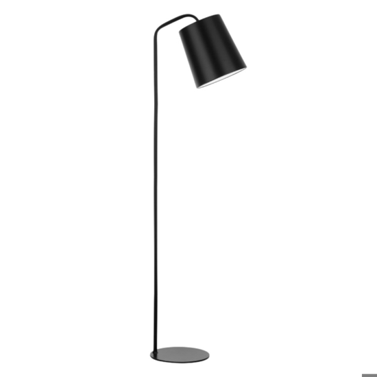 Lampada da terra moderna nera per salotto h188 cm