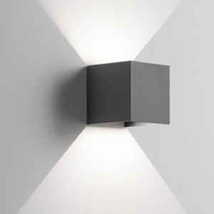 Applique per esterno led 6w 4000k cubo antracite