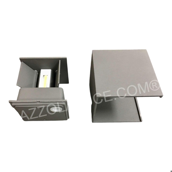 Applique per esterno led 6w 4000k cubo antracite