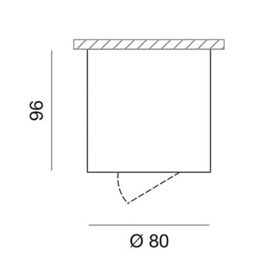 Faretto nero da soffitto per interni orientabile
