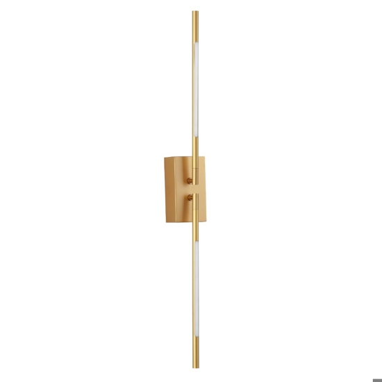 Applique oro bacchette orientabili moderna led 10w 3000k