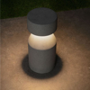 Lampione da giardino in cemento nero led 12w 3000k ip65