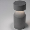 Lampione da giardino in cemento nero led 12w 3000k ip65