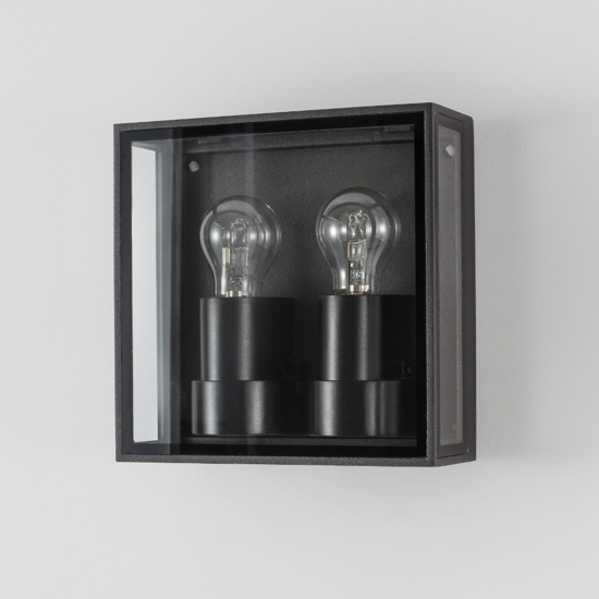 Applique per esterno parete soffitto quadrata antracite