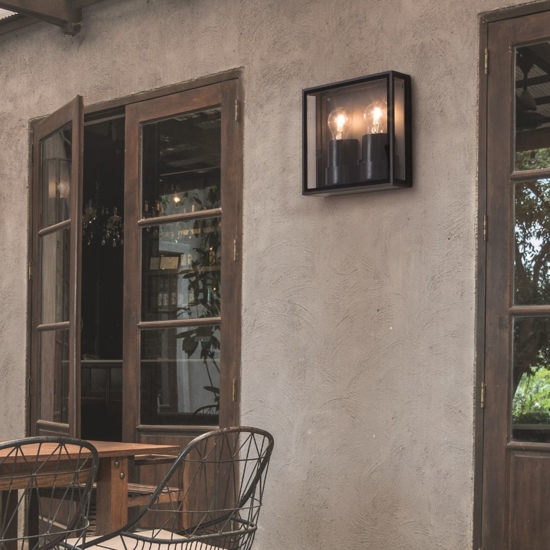 Applique per esterno parete soffitto quadrata antracite